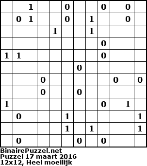 Binaire Puzzel