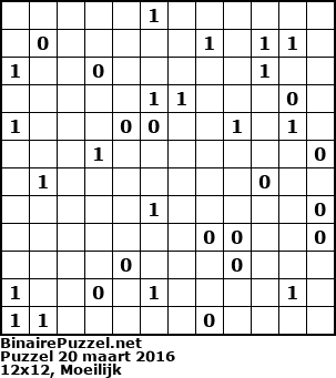 Binaire Puzzel
