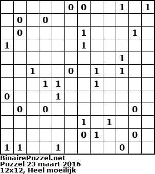 Binaire Puzzel