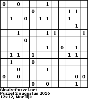 Binaire Puzzel