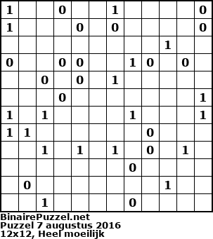 Binaire Puzzel