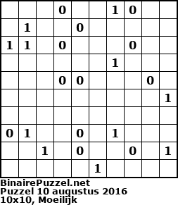 Binaire Puzzel