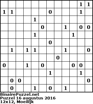 Binaire Puzzel