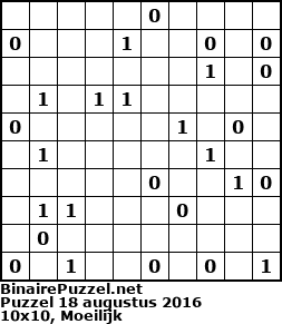 Binaire Puzzel