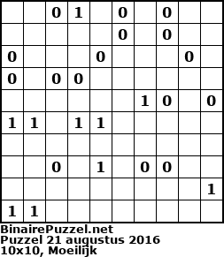 Binaire Puzzel