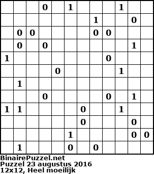 Binaire Puzzel
