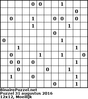 Binaire Puzzel