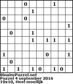 Binaire Puzzel