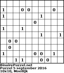 Binaire Puzzel