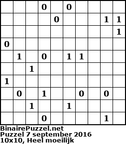 Binaire Puzzel