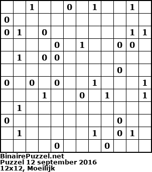 Binaire Puzzel
