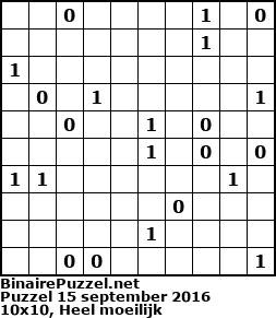 Binaire Puzzel