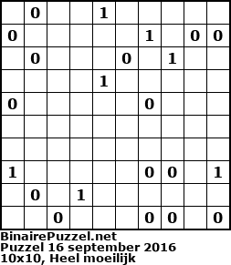 Binaire Puzzel