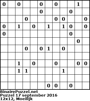 Binaire Puzzel