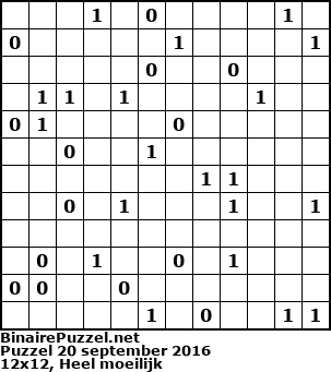 Binaire Puzzel