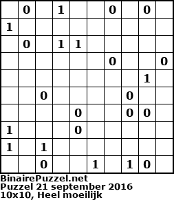 Binaire Puzzel