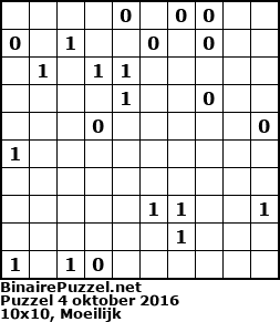Binaire Puzzel