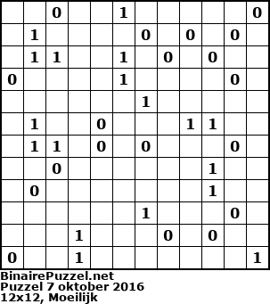 Binaire Puzzel