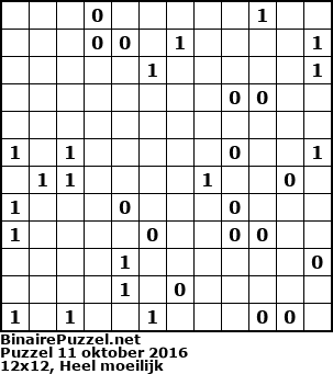 Binaire Puzzel