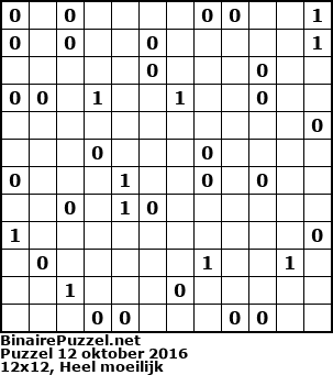 Binaire Puzzel