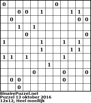 Binaire Puzzel