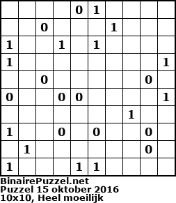 Binaire Puzzel