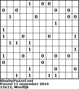 Binaire Puzzel