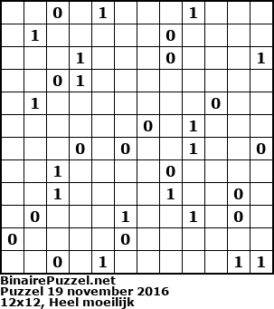 Binaire Puzzel