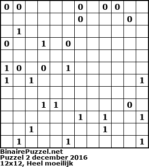 Binaire Puzzel