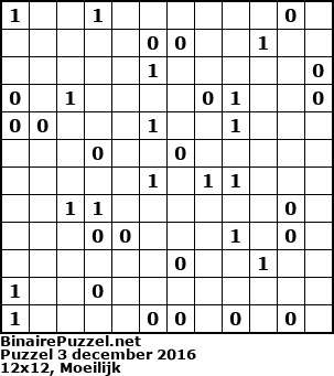 Binaire Puzzel