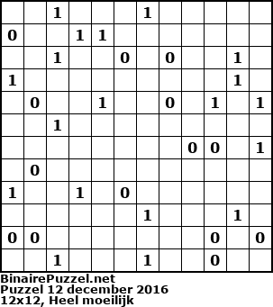 Binaire Puzzel