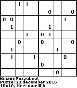 Binaire Puzzel