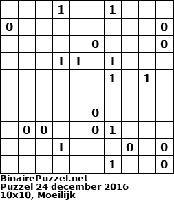 Binaire Puzzel