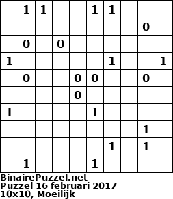 Binaire Puzzel