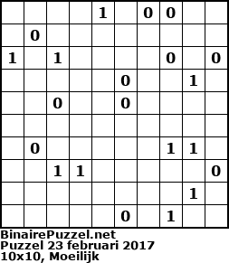 Binaire Puzzel