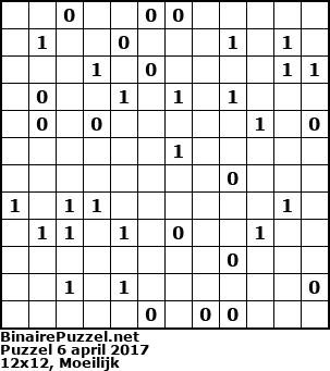 Binaire Puzzel