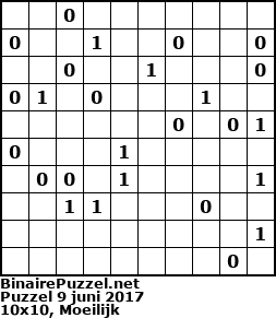 Binaire Puzzel