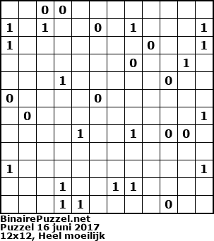Binaire Puzzel