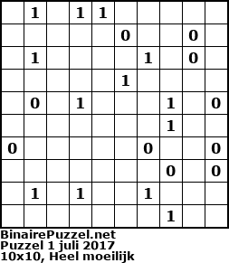 Binaire Puzzel