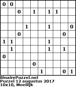 Binaire Puzzel