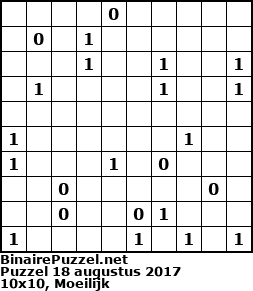 Binaire Puzzel