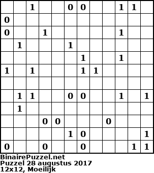 Binaire Puzzel