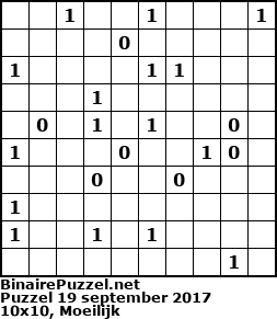 Binaire Puzzel