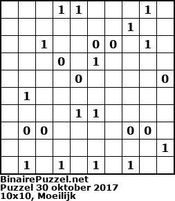 Binaire Puzzel