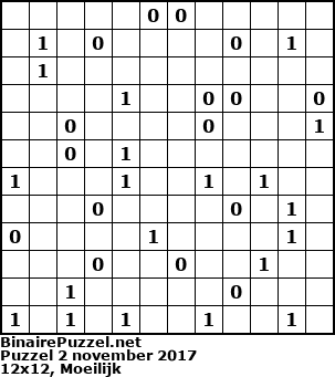 Binaire Puzzel