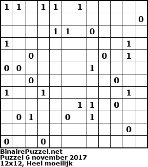 Binaire Puzzel