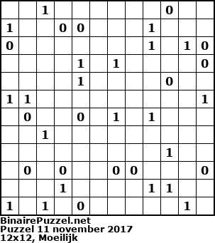 Binaire Puzzel