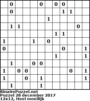 Binaire Puzzel