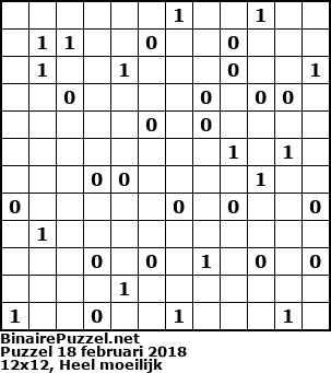 Binaire Puzzel