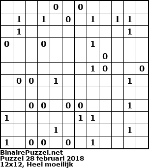 Binaire Puzzel